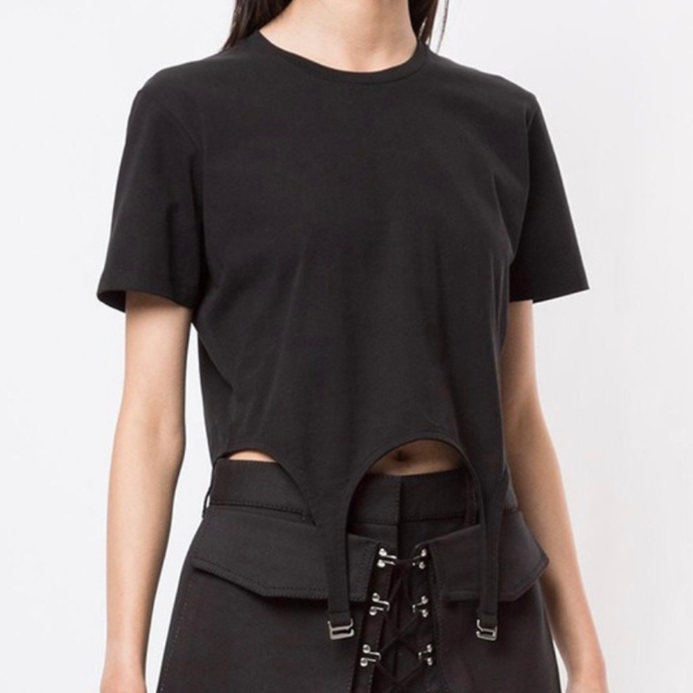 PLAIN Garter T-shirt. Black . like new